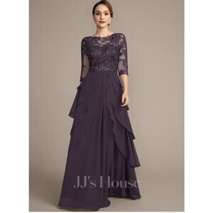 JJ's House Arlina A-line Sequins Lace Dress #312034 US Size 12